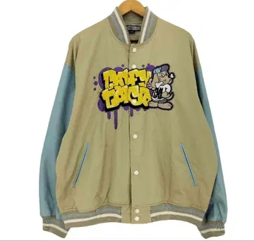 갈피 GALFY 완완 낙서 바시티 자켓 남성용 JPN: XL