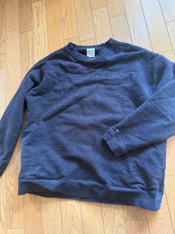 스노우피크 블랙 맨투맨 M