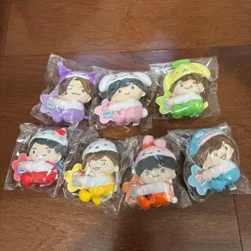 나니와단시 산리오 콜라보 봉제 인형 7체 세트