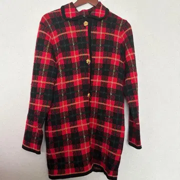 WHITE ITARIARD 가디건 체크