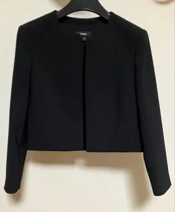 현행 모델 theory 띠어리 노카라 자켓/0/블랙/숏 자켓