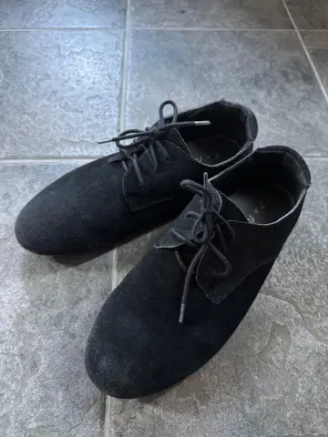 1 to 10 People 블랙 스웨이드 슈즈