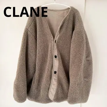 CLANE 리버서블 밀리터리 보아 재킷