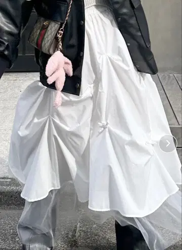 Alley tokyo 턱 리본 볼륨 스커트 wcloset