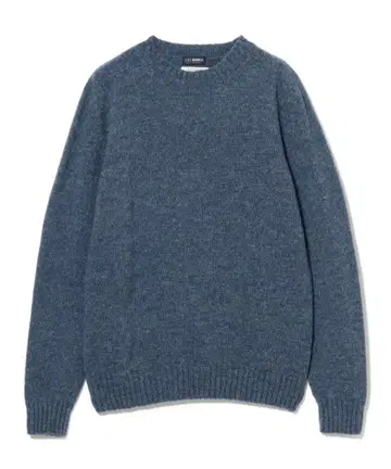 BEAMS F / 멜란지 셰틀랜드 크루넥 니트