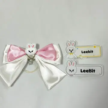 스키즈 Leebit 과거 굿즈 펜라 리본 네임택