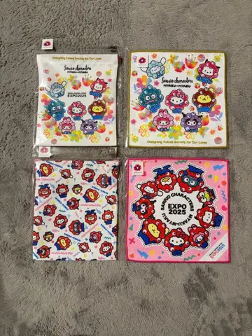 EXPO2025 산리오 미야쿠미야쿠 변신 미니 타월 & 복조리 2세트