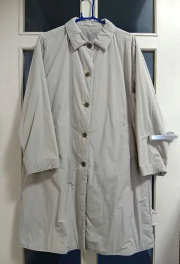 무인양품 충전솜 스텐카라 코트 그레이지