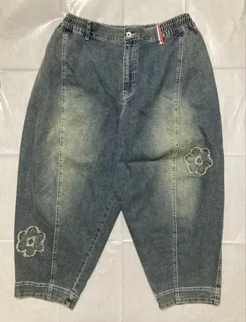 플라워 패치 데님 캣 팬츠 PERSONS