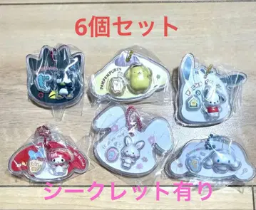 산리오 캐릭터즈 패키지 참 & 초코 보로 시크릿 포함 세트