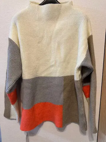 리브 니트 스웨터 사이즈 F 다색 사용