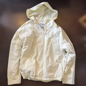 [새상품급] CITEN 크림 컬러 후드 부착 충전솜 아노락 자켓