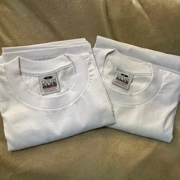 프로 클럽 화이트 T셔츠 2장 세트