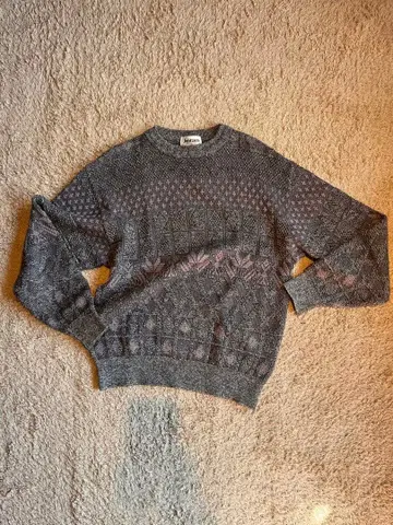 Jantzen 니트 스웨터 그레이 옅은 핑크