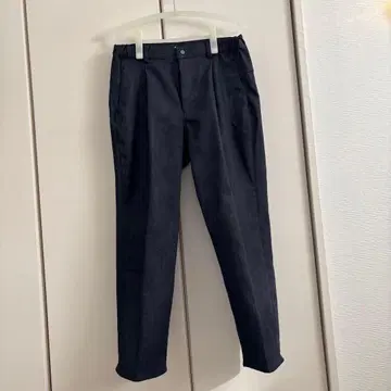 [ 새상품급 ] met24 데님 와이드 테이퍼드 팬츠 인디고