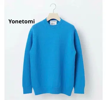 요네토미 크루넥 니트 캐시미어 울 THISISASWEATER.