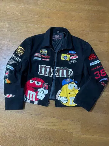 M&M's 자수 자켓 블랙