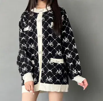 [ Millor TOKYO ] ML 모노그램 니트 가디건