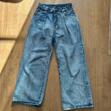 JEANASIS 턱 데님 와이드 팬츠