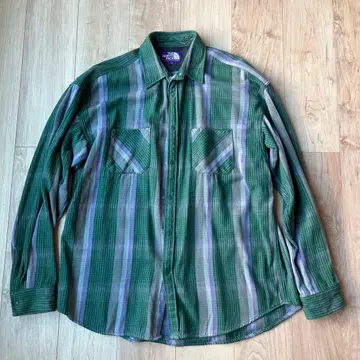 THE NORTH FACE PURPLE LABEL 스트라이프 셔츠