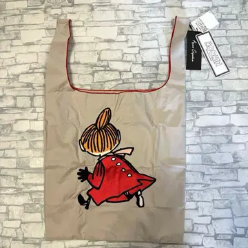 [ 미사용품 ] 앙코 키네 리틀 미이 뒷모습 자수 에코백 베이지