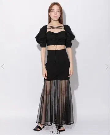 melt the lady translucent skirt