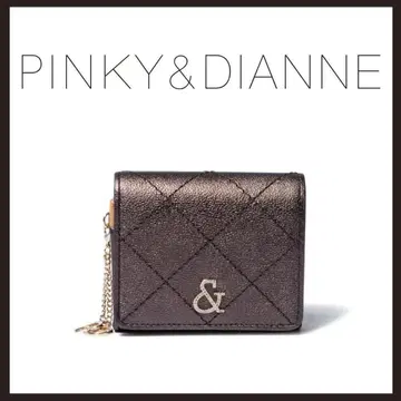 미사용 새상품 PINKY&DIANNE 캐비아 L자 지퍼 접이식 지갑