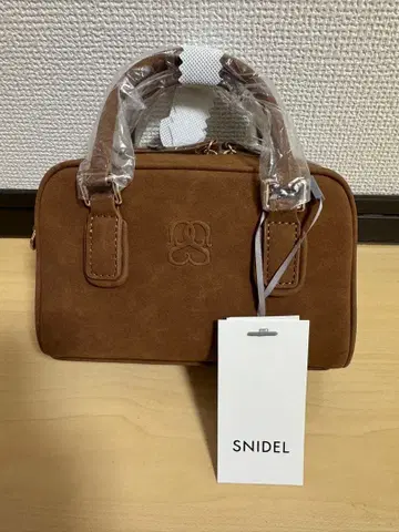 SNIDEL 브라운 미니 보스턴 백