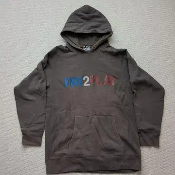 HARDHIT PAY2PLAY 브라운 후드티