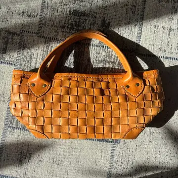 천연 가죽 핸드백