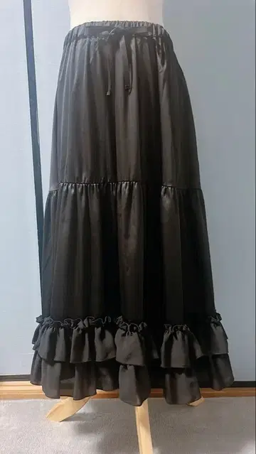 axes femme kawaii 미디 프릴 페치 스커트