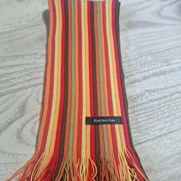 [미사용] 마츠이 니트 기켄 니팅 인 울 혼방 리브 머플러