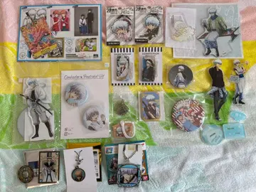 은혼 사카타 긴토키 굿즈 캔뱃지 아크릴 스탠드 묶음 판매