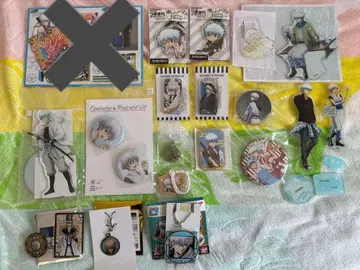 은혼 사카타 긴토키 굿즈 캔뱃지 아크릴 스탠드 묶음 판매