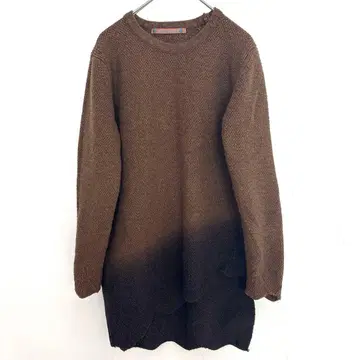 TOCOTOCO 브라운 그라데이션 니트 스웨터 아지메 M