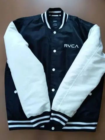 RVCA 스타디움 자켓 S 블랙/화이트