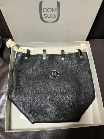 COMUSUBI BAG 이탈리안 슈링크 블랙
