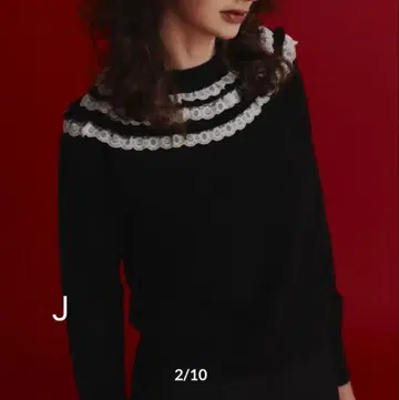 ohga 오가 GIRLY 레이스 니트