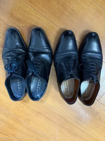 REGAL 블랙 가죽 신발 24 2켤레