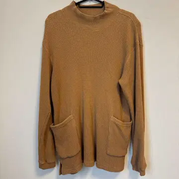 헤비 와플 원단 롱 티