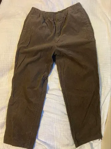 코듀로이 유틸리티 팬츠 UNIQLO U 36 브라운 M