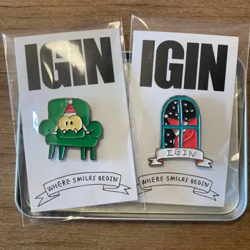 BTS JIN 한국 IGIN POPUP 핀 배지 2종