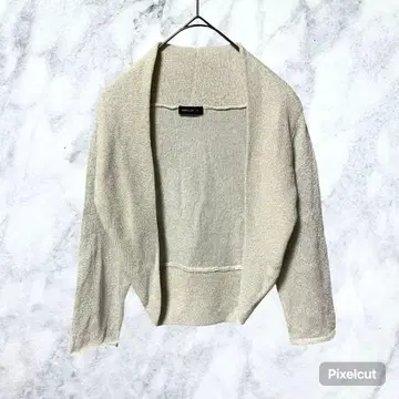 50225 컴시즘 라메 니트 볼레로 가디건 M 결혼식 파티