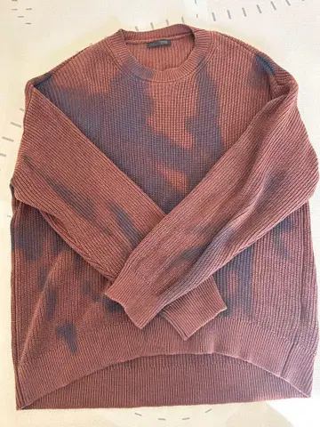 ZARA 리브 편직 브라운 스웨터 L