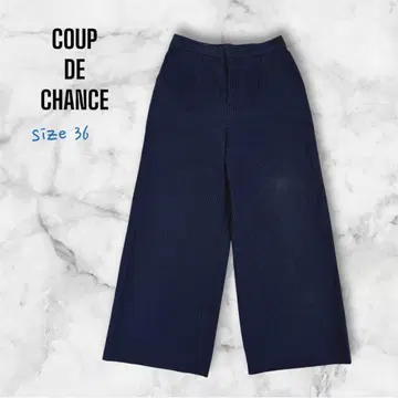 s.177 [쿠 드 샹스] 와이드 팬츠 캐주얼 통기성 팝콘 원단