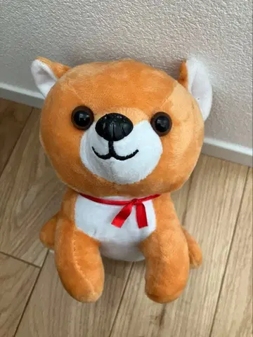 시바견풍 봉제 인형 (오렌지 컬러)