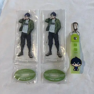 블루 록 이사기 요이치 아크릴 스탠드 러버 키링