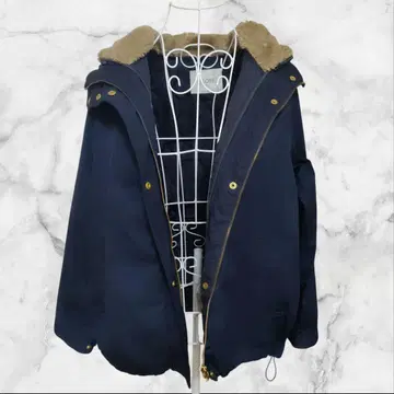 SLOBE IENA 슬로브 이에나 에코 퍼 라이너 포함 네이비 M