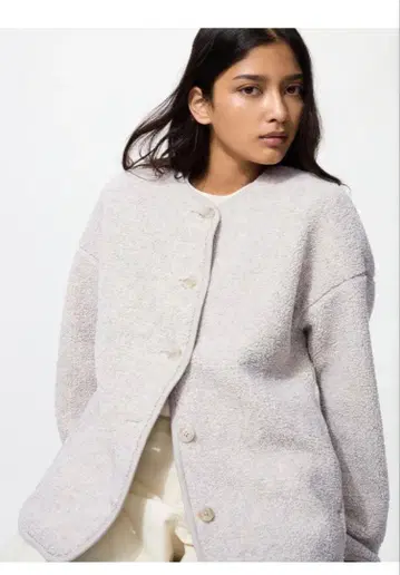 보아 플리스 릴랙스 가디건