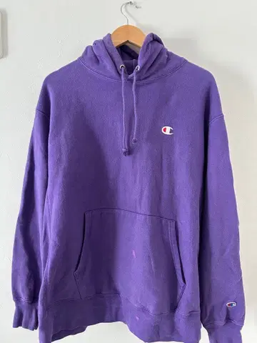 Champion Reverse Weave 후드티 X-LARGE 퍼플